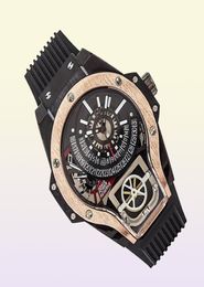 Wenfucheng Trendy Mens Watches Personnalized Tritium Men039S Grand cadran Pin Roude boucle quartz montre la montre-bracelet Sapphire1229751