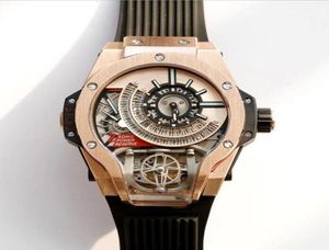 Wenfucheng trendy heren horloges gepersonaliseerde Tritium Men039S grote wijzerplaat ronde pin Egle Quartz horloge polshorloge sapphire8030066