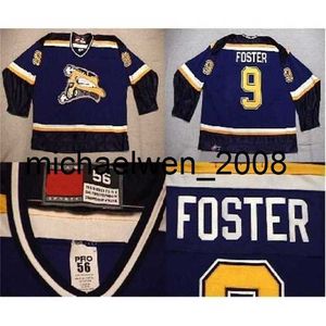 Weng 2016 nouveau personnaliser WHL Saskatoon Blades maillots hommes femmes enfants 9 Foster maillots de Hockey sur glace Goalit coupe en gros