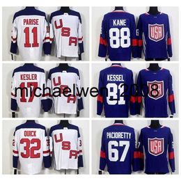 Weng 2017Hockey Team Usa World Cup Jerseys Azul Blanco 88Patrick Kane Us Jersey 32Jonathan Quick 67Max Pacioretty 81Phil Kessel 30Ben Bishop