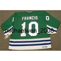 Weng 2018 personnalisé RON FRANCIS 1989 hommes femmes jeunesse CCM maillot de hockey Vintage coupe de gardien cousu de qualité supérieure n'importe quel nom n'importe quel numéro