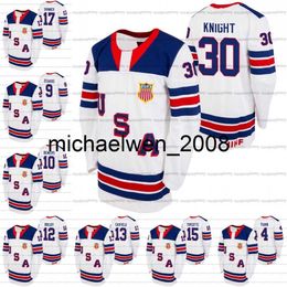 Weng Custom USA 2021 IIHF WJC Gold Winner Jersey Spencer Knight Trevor Zegras Alex Turcotte Hunter Skinner Matthew Beniers Boldy Cole Caufield