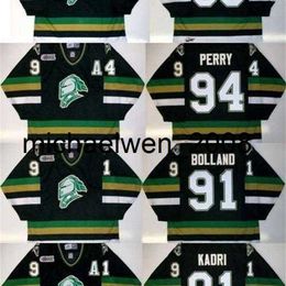 Weng Personnaliser OHL Hommes Femmes Enfants Londres Jersey 91 Dave Bolland 91 Nazem Kadri 94 Corey Perry Hockey Maillots Pas Cher Goalit Cut Maillots