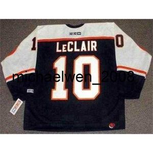 Weng JOHN LeCLAIR 2002 CCM maillot de hockey retourné tout cousu de qualité supérieure n'importe quel nom n'importe quel numéro n'importe quelle taille coupe de gardien de but