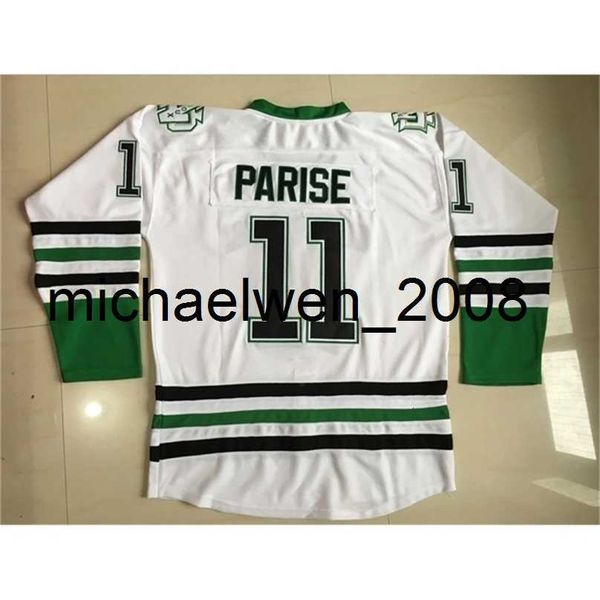 Weng Wholesale Maillot de hockey du Dakota du Nord pour hommes vierge 7 TJ Oshie 9 Jonathan Toews 11 Zach Parise Fighting Sioux DAKOTA College Hockey Jersey