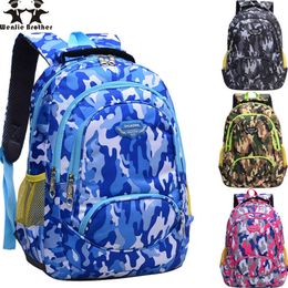 wenjie broer causale camouflage mannen rugzak tas reizen rugzak tassen voor kinderen militaire schooltassen voor jongen en meisjes x0529