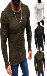 Wenyujh men039s pull en tricot automne à manches longues slim slim fit color sweater 2019 Nouvelles pulls chauds de mode tops mâle 2195752