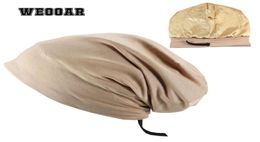 Weooar ajustable forrado con capó de satén para mujeres Silk Satin Satin Hair Noche para gorra de algodón de algodón MZ226 2201248340414