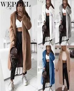 WEPBEL Women Wol Blends Open Dikke Warm Winter Autumn Casual Fashion Full Sleeve Long Ladies Blend1539392