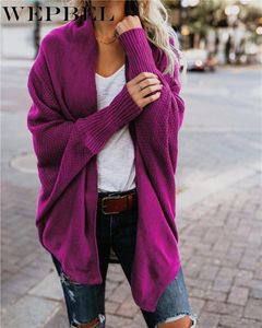 Dames Knits Tees Wepbel Wrap Cardigan Trui Womens Kimono Batwing Kabel Gebreide Slouchy Oversized