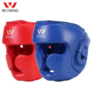 Wesing MicroFiber Boxing Headdear Full Protection Kickboxing Head Protector Martial Art Head Guard Protective Head Gears 240131