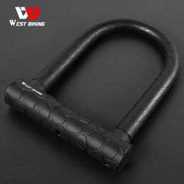 Bike antitheft de ciclismo oeste U Lock con 2 llaves Mtb Road Bicycle Motorcycle Scooter Security Cycling Accessories 240401