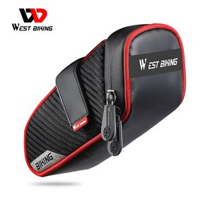 Sac à vélo à vélo de West West Tools Tools à cycle Pannier Panier de poupe de selle arrière réfléchie Sac selle de vélo de route MTB MTB