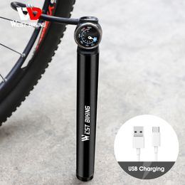 Pompe électrique à vélo de vélo de West Bico Bike 150 psi USB RECHARGAGE CAR PORTABLE MTB ROAD BIELLE PUILLE CYCLAGE