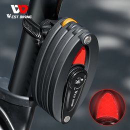West Biking Bike Lock Electric Scooter Beveiliging Antitheft Foldable Cycling MTB Road Bicycle Chain 240401