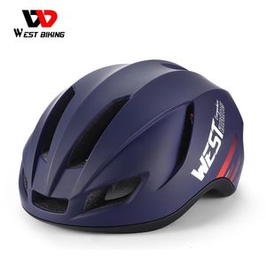WEST BIKING casque de cyclisme léger avec lumière LED hommes femmes vélo sport casquette de sécurité vtt vélo de route pneumatique 240131