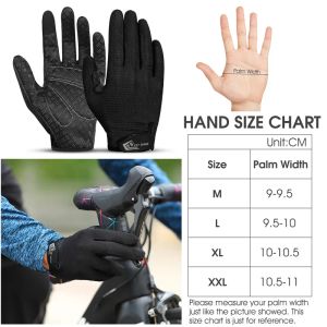 Gants de cyclisme pour hommes à vélo de West Full / demi-doigt respirant des gants à vélo non glisser les gants sportifs de vélo de route pour VTT sans glissement