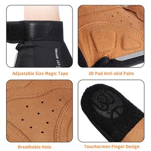 Gants de cyclisme d'été à vélo de l'ouest pour hommes gants de vélo à époque choc choc