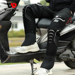 West Biking Winterpeen Warmers 3m Thinsulate Super Warm Motor Cycling Hiking Climbing Ski Snow Kneepads Winddichte Sport Liters