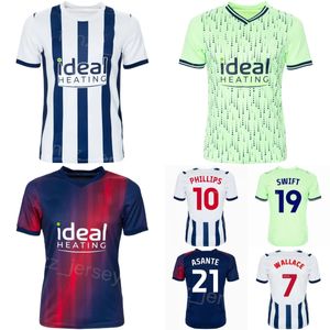 West Bromwich Soccer Albion 2 Darnell Furlong Jersey 23-24 Club 7 Jed Wallace 6 Semi Ajayi 10 Matt Phillips 19 John Swift 21 Brandon Thomas-Asante voetbalshirttenues