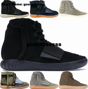 West Mens Sneakers Size Designer B00ST 750 Chaussures Kanyes Boots Boot Boot Femmes US13 TRACLEURS 1733 CASULT US 13 47 7142 EUR 46 US12 US12 US12 Black 772 12