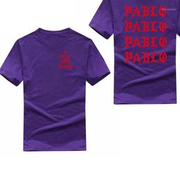 West Pablo T-shirt Mannen Ik Voel Als Pablo Afdrukken Korte Mouw Anti Seizoen 3 T-shirt Hip Hop Club Sociale Rapper tee Tops12674