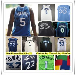 Bedrukt basketbalshirt MINNESOTA Anthony Edwards Karl-Anthony Towns Mike Conley Rudy Gobert Jaden McDaniels Naz Reid Jaylen Nowell Kyle Anderson Kevin Garnett