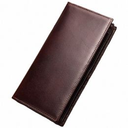 Westal 100% portefeuille masculin authentique cuirt pochette de monnaie masculine Men Hommes Zip Portomee Mey sac lg portefeuille pour PHE 8110 R31Y # #