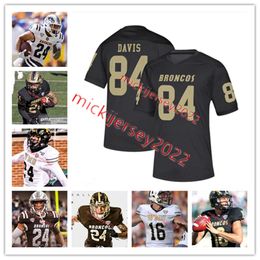 Western Michigan Broncos voetbaljersey op maat gemaakte Keni-H Lovely Andre Carter Henry Wilson Jr. Carson Briggs Jehlani Galloway Western Michigan Jerseys Mens