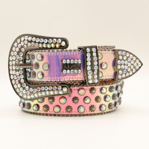 Cinturón de diamantes de imitación occidental Cinturón de calavera Ceinture Femme diseñador para hombre cinturón Crystal Studded Luxury Pin Hebilla Cinturón Cinto De Strass Jeans cinturón mujer