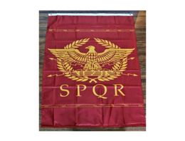 Western Roman Flag Sénat People of Rome Spqr History Flag 3x5ft Polyester Club Team Sports Indoor avec 2 œillets en laiton9942865