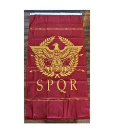 Westelijke Romeinse vlag Senaatsmensen van Rome SPQR History Flag 3x5ft Polyester Club Team Sports Indoor met 2 messing Grommets8070824