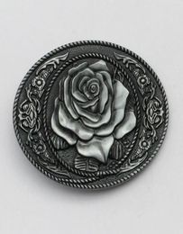 Western Rose Bloem Ovale riem gesp swby737 Geschikt voor 4 cm wideth riem met continu stock7941169