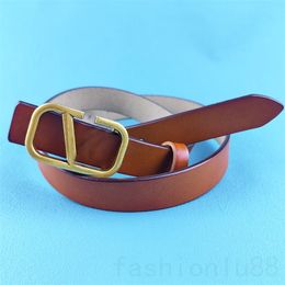 Riemen in westerse stijl voor heren Designer damesriemen vergulde grote gladde gesp mooie cinturones multi kleuren dunne casual designer luxe riem 2,5 cm YD016 C4