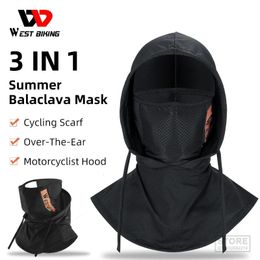 Bicycles de style occidental Summer Face Face UV Protection Motorcycle Motorcycle Ice Silk Balaclava Masque Masque Capuchage de pêche Équipement de sport 240514