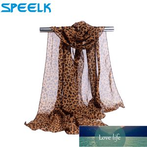 Western Style Leopard Sjaal Vrouwen Chiffon Sjaals Femme Dunne Sjaals en Wraps Bloem Foulard Hijab Stoles Dropshipping Fabriek Prijs Expert Design Quality Nieuwste