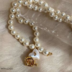 Westwoods Viviane Vivienen Diseñador Collar para mujeres Planeta Satélite Empress Dowager XI Love Pearl Wind Collard