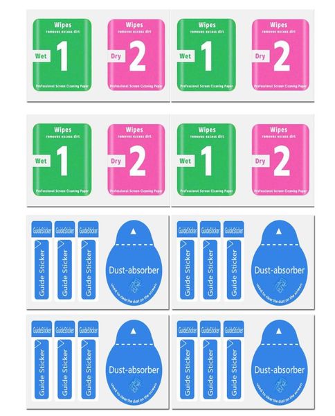 Ensemble d'outils de nettoyage humide et sec, autocollant de dépoussiérage utilisé pour nettoyer toutes sortes d'accessoires de téléphone portable en verre glas5340470