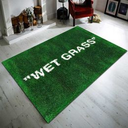 Tapis d'herbe humide marque de luxe espace vert salon tapis de sol chambre chevet baie vitrée canapé décor à la maison tapis grande surface tapis 230901