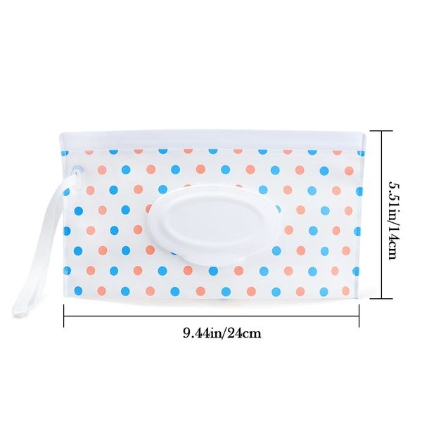 Étui de porte-linge de pochettes humides réutilisable Eva Refilable Sac de lingette humide Babe Baby Diaper Sac Utilisation dans la salle de cuisine Sac de voiture