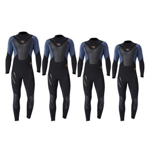 Wetsuits drysuits 3mm mannen duiken wetsuit full body surfen pak lange mouw rug zipper uitslag bewaker voor zwemmen snorkelen kajak kanoën j230505