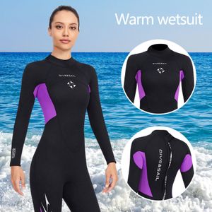 Wetsuits Drysuits 3 mm neopreen wetsuits Volledig lichaam Duikpakken voor dames Snorkelen Surfen Zwemmen Lange mouwen Warm houden voor watersporten 230612