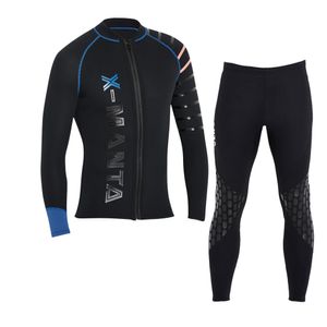 Trajes de neopreno Trajes secos Buceo Navegar para hombres Chaquetas de traje de buceo de 3 mm Pantalones Traje de buceo de manga larga Scuba Jump Surf Snorkel Trajes de neopreno 230213