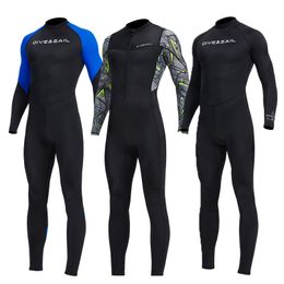 Combinaisons humides Combinaisons étanches Peau de plongée Adulte Jeune Combinaison mince Rash Guard Corps entier Protection UV UPF50 Plongée Snorkeling Surf Combinaisons de chasse sous-marine 230515