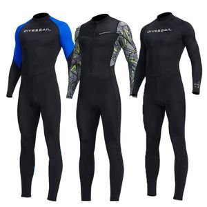 Combinaisons humides Combinaisons étanches Peau de plongée Adulte Jeune Combinaison mince Rash Guard Corps entier Protection UV UPF50 Plongée Snorkeling Surf Combinaisons de chasse sous-marine 230515