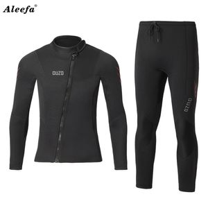 Wetsuits Droogpakken Duikpak 3MM Mannen Wetsuit Neopreen Onderwater Kitesurf Surfen Onderwatervissers Jas Broek Kleding Nat 230325