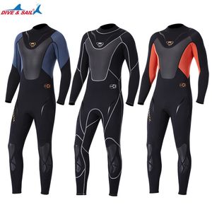 Wetsuits drysuits fullbody heren 3 mm neopreen wetsuit surfen zwemmen duikpak triatlon nat pak voor koud water scuba snorkelende speervissen 230320