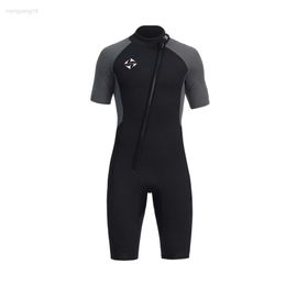 Combinaisons Etanches Hommes 3mm Shorty Combinaison Complet Du Corps Surf Combinaison De Plongée Mâle Épais Thermique Néoprène Maillot De Bain Combinaisons De Plongée Pour La Plongée En Apnée Kayak HKD230704