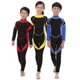 Combinaisons Néoprène Manches Longues Combinaisons Combinaisons de Plongée pour Garçons Filles Enfants Rash Guards One Pieces Surf Natation Snorkel enfant #292553 230320