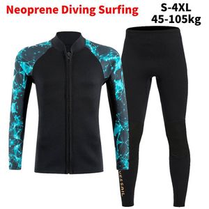 Wetsuits Drysuits Neopreen Wetsuit Heren Dames Rits aan de voorkant Duikpak voor snorkelen Duiken Zwemmen Kajakken Kitesurfen Volledig wetsuit 230612